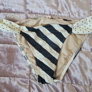 Victoria's Secret Polka Dot Stripe Bikini Bottom